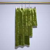 A字直筒半身裙女 钻石绒国风高级感高腰中长款 果绿色 高端春夏新款