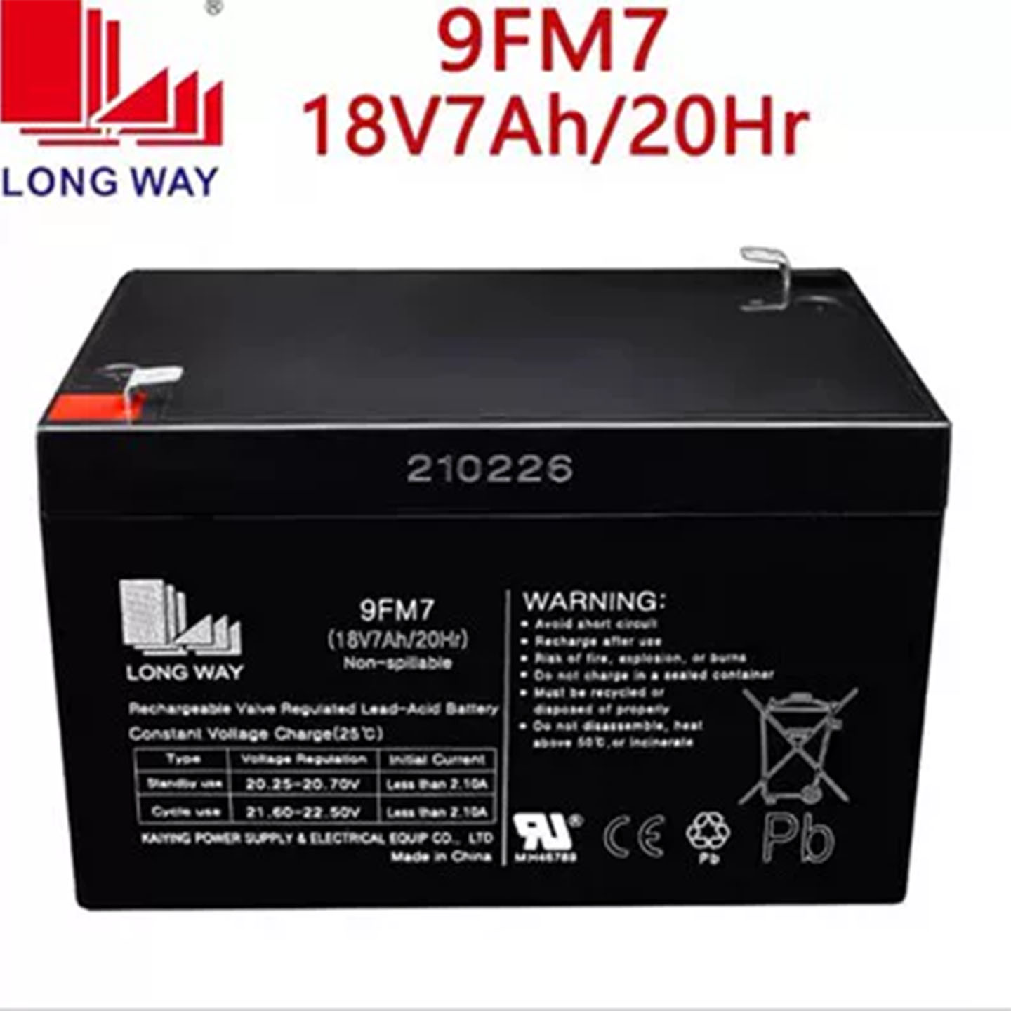 龙威天能电池18V7AH6V12增氧泵