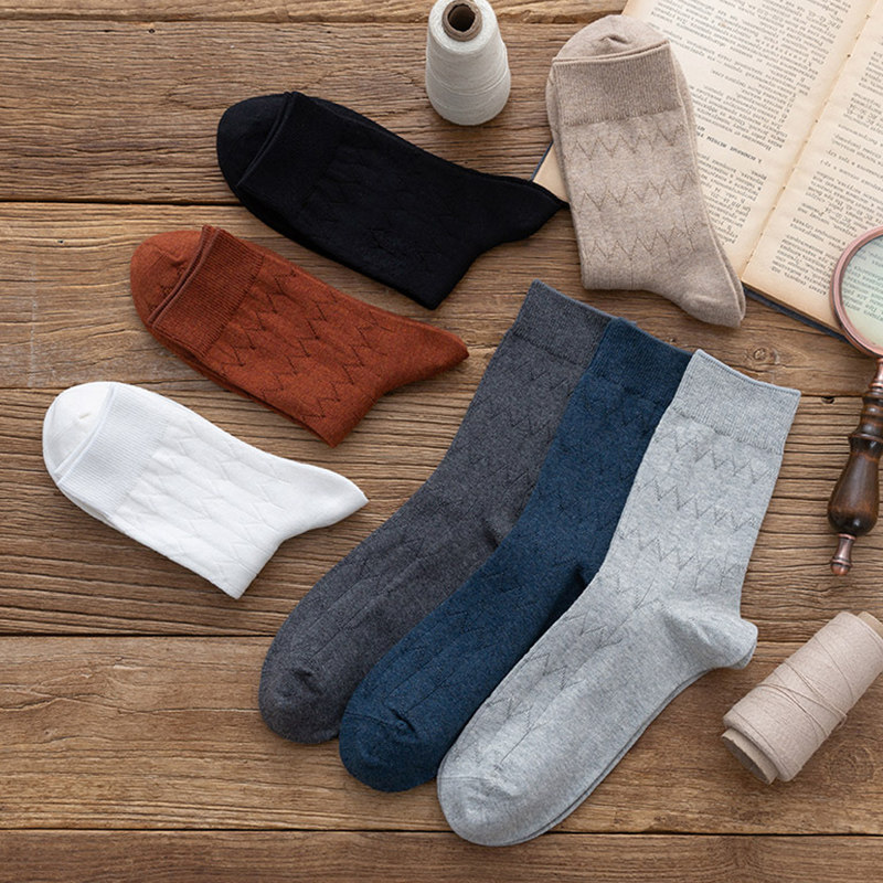 新品袜子男士波浪纹防臭吸汗透气长袜四季款商务不卷边中筒棉袜,女士内衣/男士内衣/家居服,中筒袜,淘宝优惠券,粉丝福利购,淘宝优惠卷