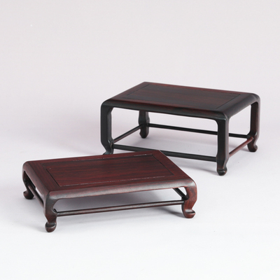 中式木托盆景桌面展示底座价优