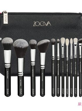 ZOEVA 15支黑色化妆刷 散粉腮红眼影眉刷高光化妆美妆工具套装