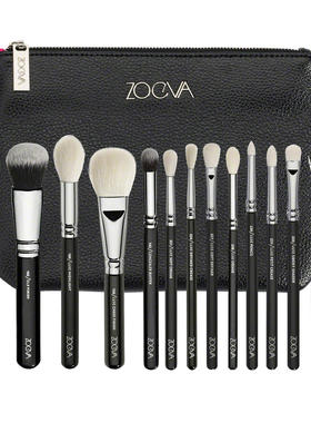 zoeva15支黑色眉刷高光化妆工具