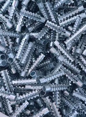 金属铁膨胀管代替塑料胶塞锯齿铁胀塞6mm8mm膨胀螺丝自攻丝