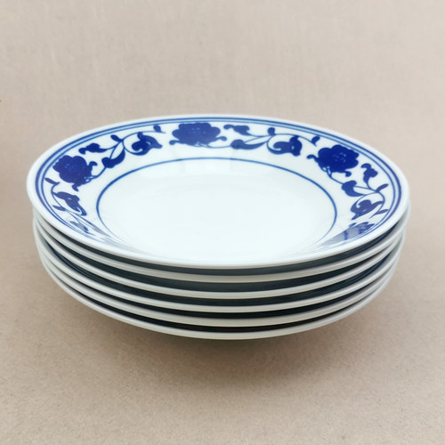 老式怀旧8英寸菜盘家用盘子陶瓷