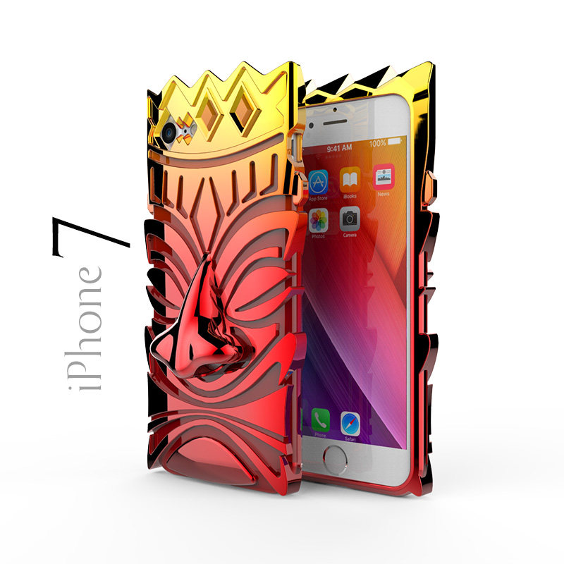 SIMON Maya Totem Electroplating Gradient Color Soft TPU Artistic Protecting Phone Case for Apple iPhone 7 Plus & iPhone 7