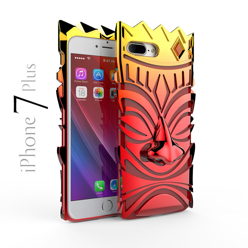 SIMON Maya Totem Electroplating Gradient Color Soft TPU Artistic Protecting Phone Case for Apple iPhone 7 Plus & iPhone 7