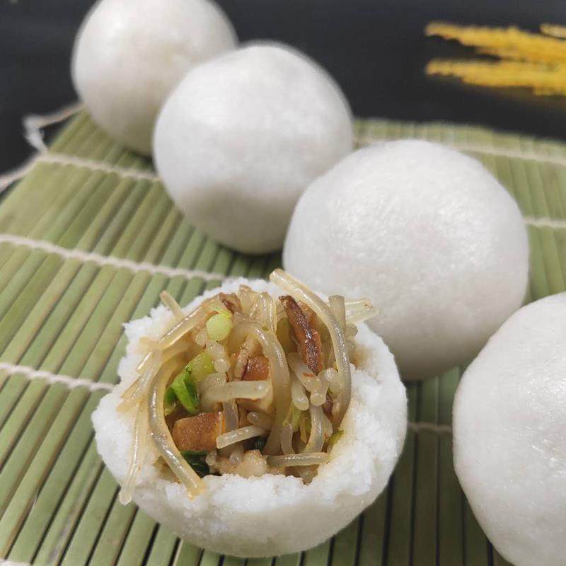 湖北仙桃土特产米团子特色小吃天门洪湖监利粘米糯米饭团子早餐