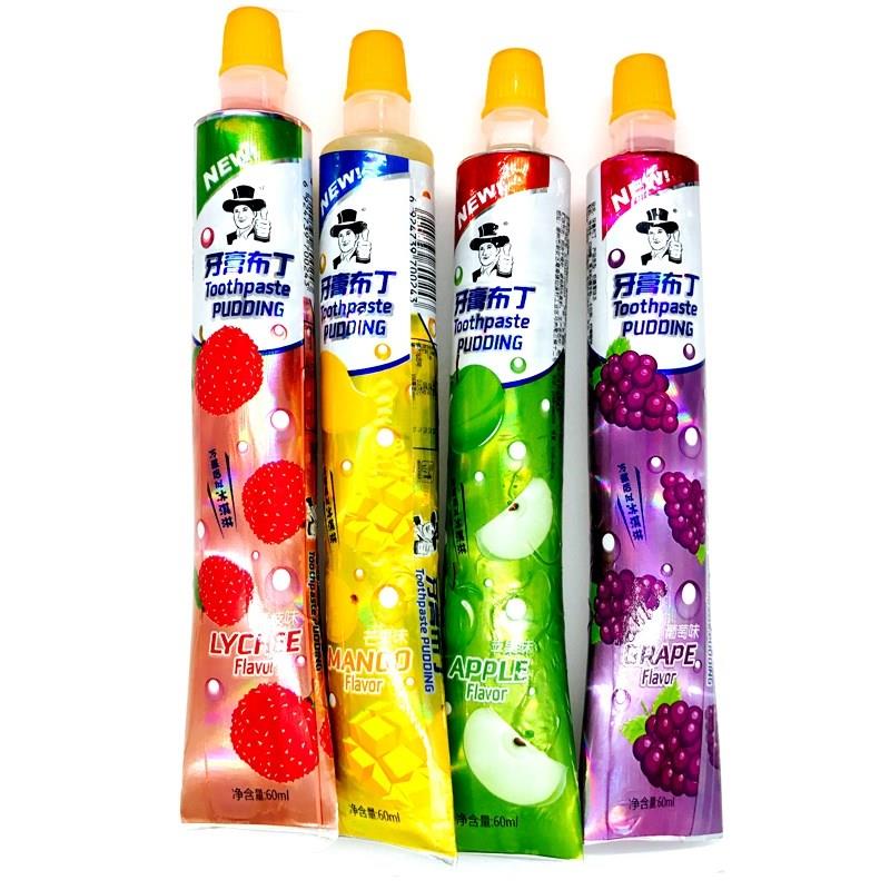 牙膏果冻布丁创意造型休闲小零食品怀旧儿童糖果儿时的小吃