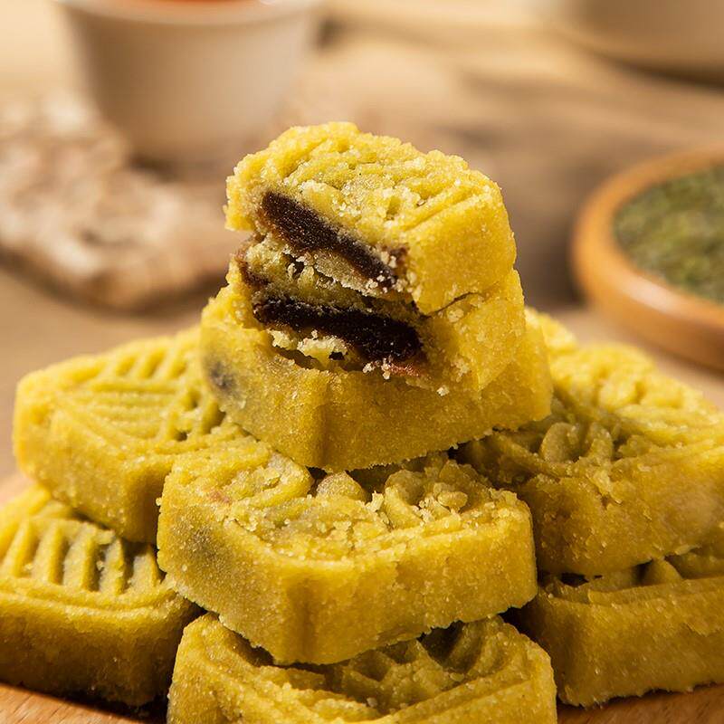 乔家栅薄荷清凉糕绿豆糕上海特产甜点零食手工糯米糕豆沙传统食品