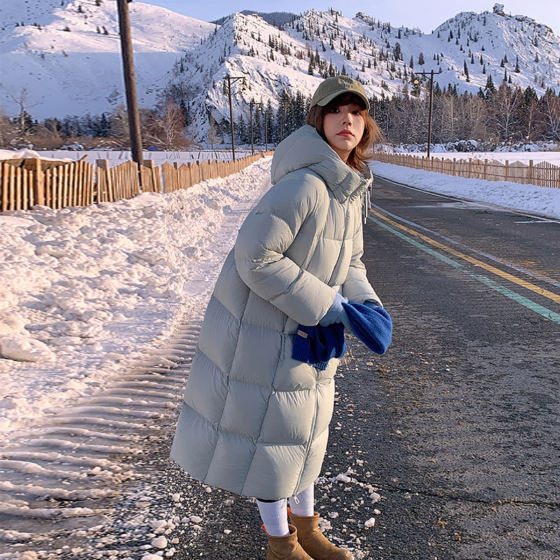 贝贝款长款厚棉服女过膝棉衣女中长款宽松棉袄外套2025年冬季新款