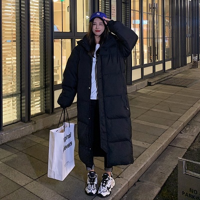 8号店韩版防雨长款潮羽绒服男女