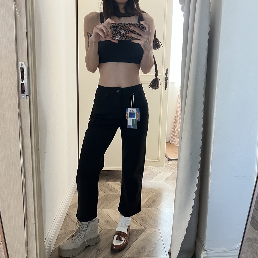 360度完美弹高弹紧身窄小直角9分