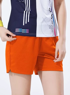 单双号DASONKA女子运动裤羽毛球短裤速干透气乒乓球短裤网球裤