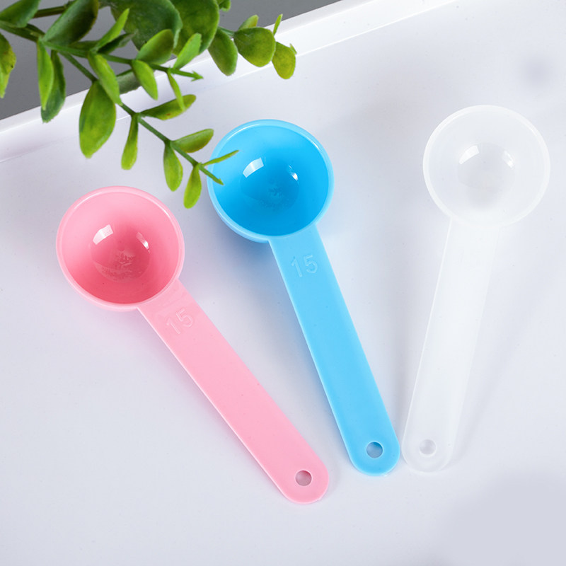 面膜勺子调膜勺美容院用品第diy美容工具加厚计量勺杯 15ml克塑料