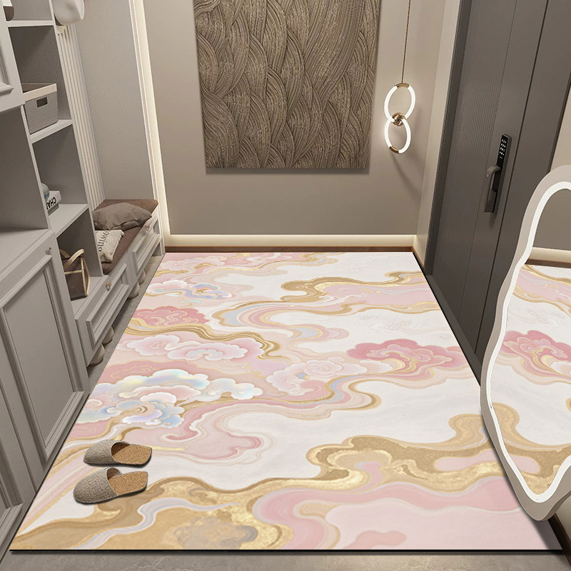 祥云皮革地垫防水PVC可擦洗