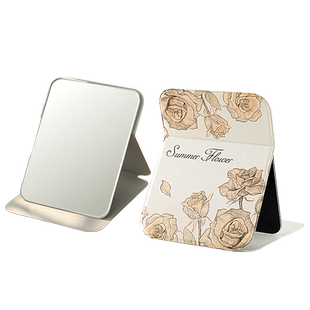 2026新款折叠镜子大号学生宿舍台式小桌面化妆镜梳妆镜便携办公室