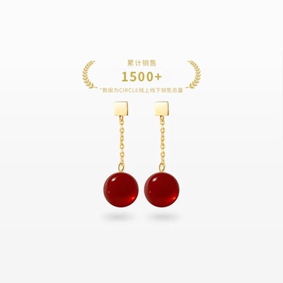 玫瑰的故事万茜同款18k金耳环