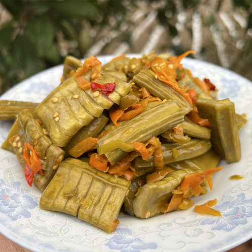 农家自制湖南永州剁辣椒酸辣刀豆