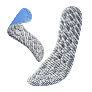 4d军训专用鞋垫男士女吸汗防臭超软久站防痛按摩运动减震加厚透气