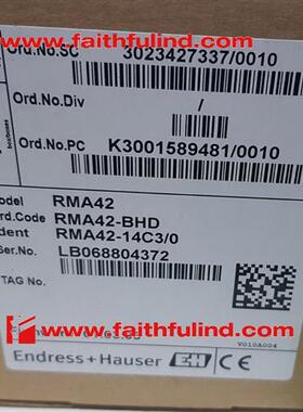 议价E+H RMA42-BHD 恩德斯豪斯全新隔离信号转换模块 RMA42-14C3/