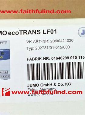 议价Jumo 00421026 久茂电导率变送器 ecoTRANS Lf01 202731/01-0