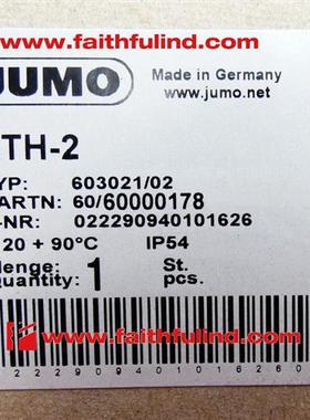 议价Jumo 60000178 久茂全新温度传感器 ATH-2 603021/02 90度