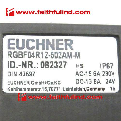 议价Euchner 082327 安士能全新安全开关 RGBF04R12-502AM-M