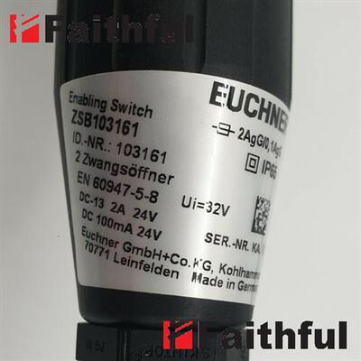议价Euchner 103161 安士能全新安全使能开关 ZSB103161