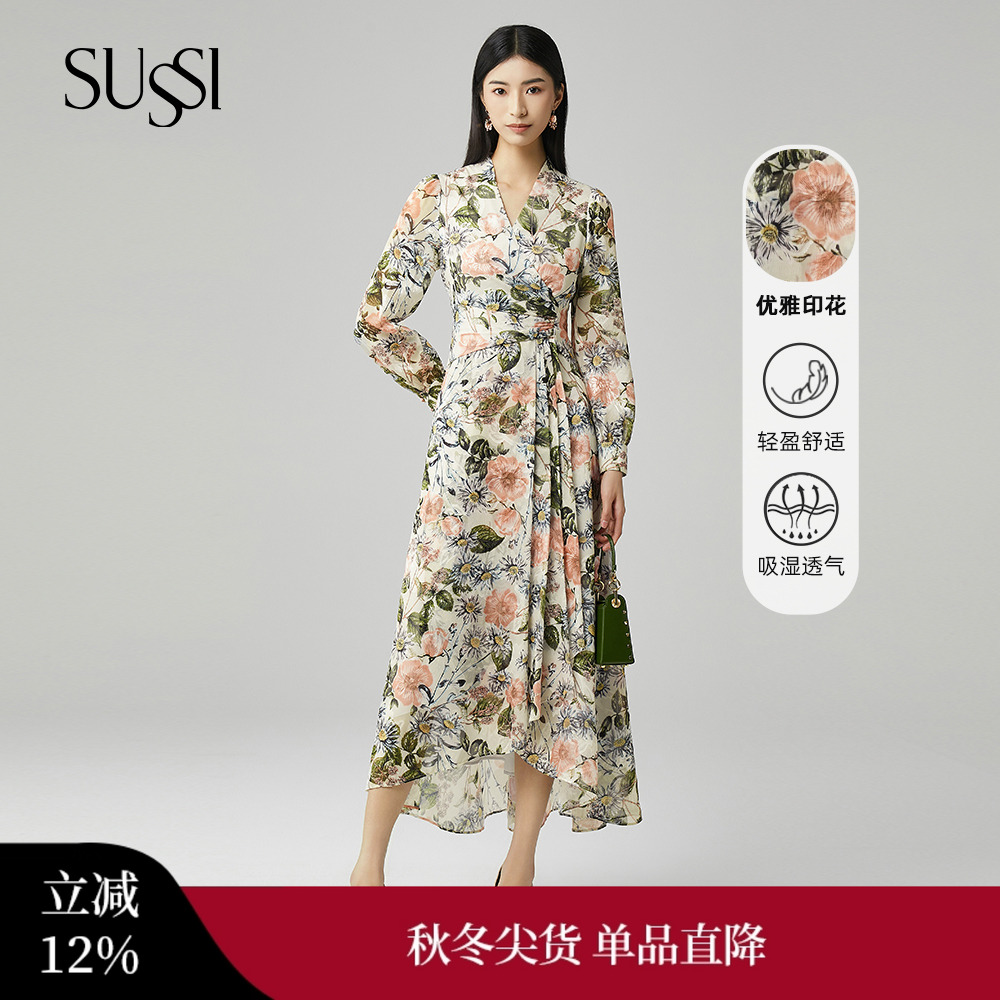 SUSSI/古色复古风连衣裙