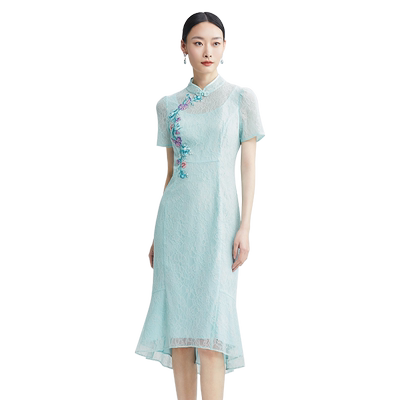 SUSSI/古色中式风连衣裙