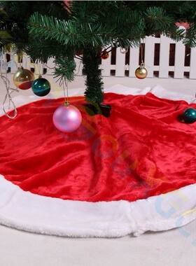 圣诞装饰品圣诞树装饰圣诞树裙红色圣诞树底座围裙树裙圣诞节围裙