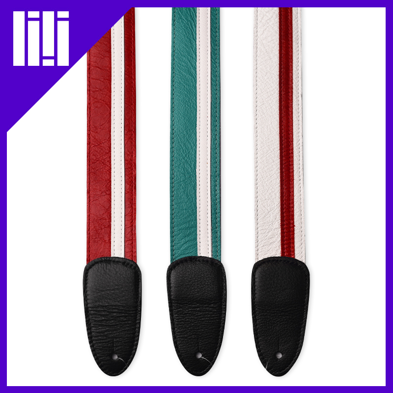 加拿大进口真皮电木吉他贝斯背带