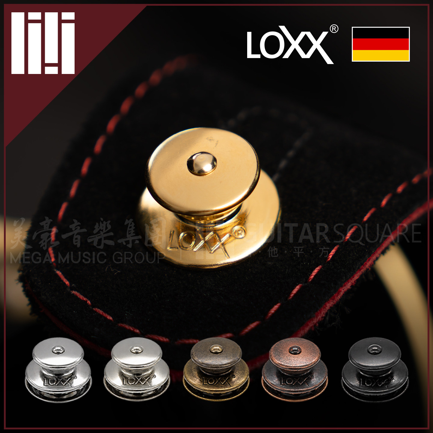 LOXX安全自动锁扣金属背带扣钉图片