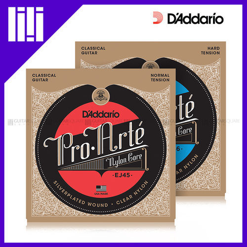 吉他平方D'Addario 达达里奥古典吉他琴弦标准张力EJ45高张力EJ46