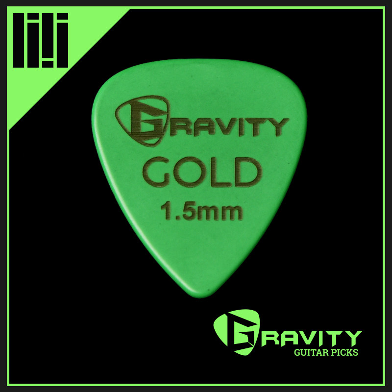 美国进口Gravity重力拨片 Gold旗舰黄金系列电木吉他贝斯 翠绿