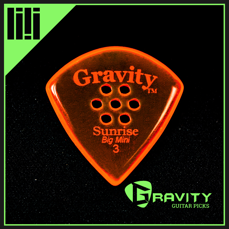 抛光橙色多孔手工拨片