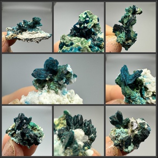 磷酸锌铜天然矿物晶体 矿石标本 原石奇石摆件 教学标本 地质科普