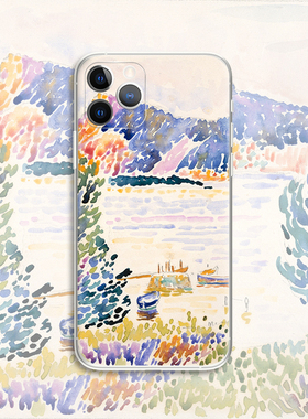 Henri Edmond Cross 山脚下的风景印象派油画名画文艺术生手机壳 E544 适用苹果iphone17PROMAX AIR 华为小米