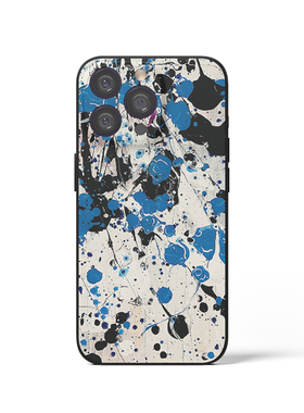 Jackson Pollock 杰克逊波洛克蓝夜涂鸦抽象画名画艺术油画手机壳 F476 适用苹果17华为小米VIVOoppo三星一加