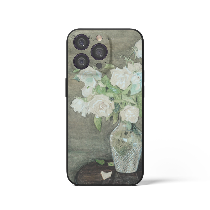 Gerda Wegener 白玫瑰复古名画文艺术生手机壳 F466 适用苹果17PROMAX 华为小米 VIVOoppo 三星一加