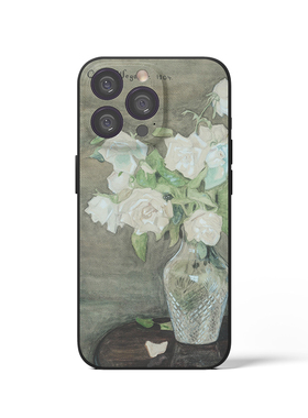 Gerda Wegener 白玫瑰复古名画文艺术生手机壳 F466 适用苹果17PROMAX 华为小米 VIVOoppo 三星一加