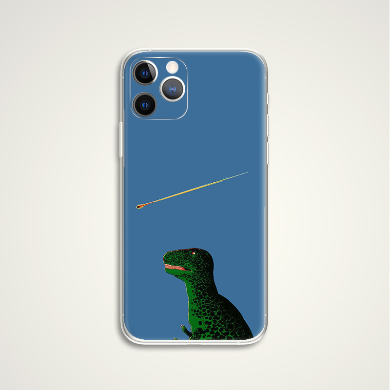 simon bailly  恐龙与小行星 幽默创意插画文艺术生手机壳 F327 适用苹果iphone17PROMAX AIR 华为小米三星