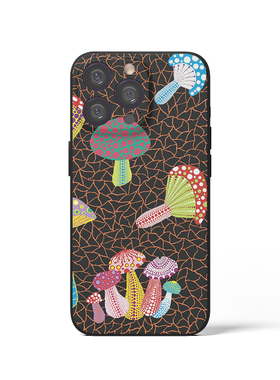Yayoi Kusama 草间弥生蘑菇狂欢 波普现代文艺术生手机壳 F455 适用苹果iphone17PROMAX AIR 华为小米三星