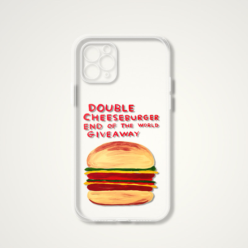 David Shrigley 双层芝士汉堡 插画搞笑文艺术生手机壳 F287 适用苹果iphone17PROMAX AIR 华为小米三星