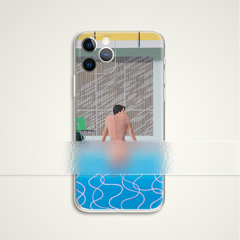 3件7折 David Hockney 大卫霍克尼 泳池男子色彩油画文艺术生手机壳 E511 适用苹果iphone17PROMAX华为小米
