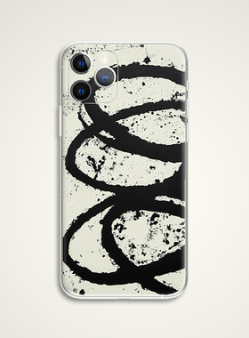 Richard Serra 永恒之环抽象水墨极简圆环油画文艺术生手机壳E367 适用苹果iphone17PROMAX AIR 华为小米三星