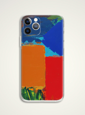 John Hoyland约翰·霍伊兰红黄蓝色块抽象油画文艺术生手机壳 E518 适用苹果iphone17PROMAX AIR华为小米三星