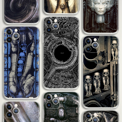 Hans Rudolf Giger 汉斯鲁道夫吉格 虫洞 异型之父哥特文艺术生手机壳 F064 适用苹果iphone17PROMAX AIR华为