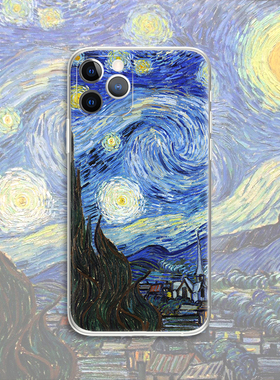 van Gogh 梵高星空世界名画文艺术生油画印象派蓝色 手机壳 D957 适用苹果iphone17PROMAX AIR 华为小米三星