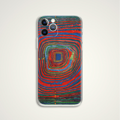 Hundert Wasser 螺旋之门 缤纷色彩抽象文艺术生全包手机壳 E714 适用苹果iphone17PROMAX AIR 华为小米三星